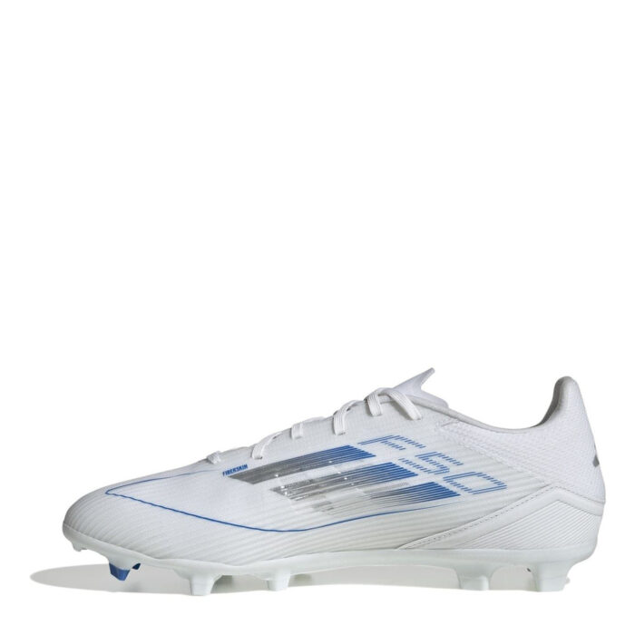 adidas Messi F50 Firm Ground Football Boots – White/Silver – view 2