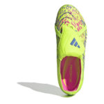 adidas Predator Junior Firm Ground Football Boots – Yellow/Pink – view 5