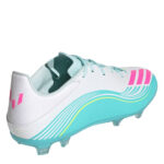 adidas F50 Firm Ground Football Boots – Wht/Pink/Blue - Image 4