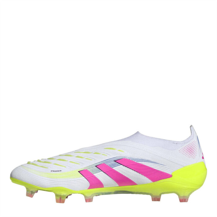 adidas Predator Firm Ground Football Boots – White/Pink – view 8