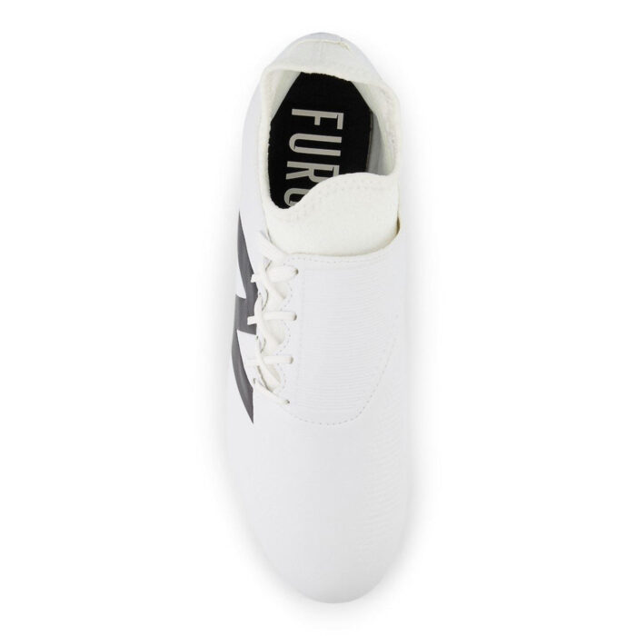 New Balance Furon V7+ Dispatch Firm Ground Football Boots – White/Black - Image 5