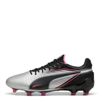 Puma Womens King Firm Ground Football Boots – Silver/Black – view 2