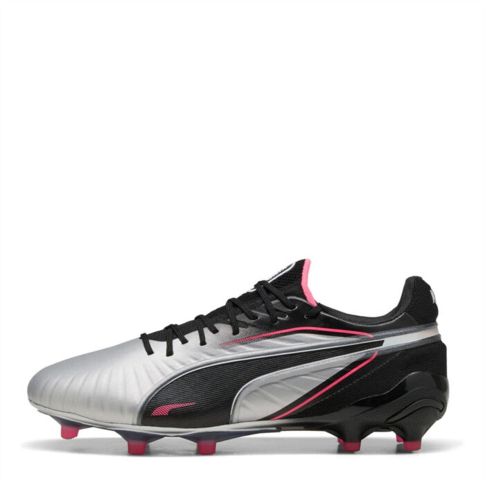Puma Womens King Firm Ground Football Boots – Silver/Black – view 2