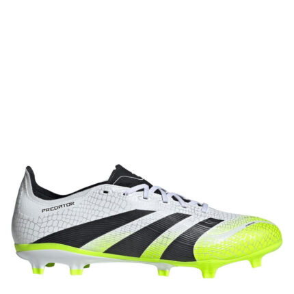 adidas Predator Firm Ground Football Boots – White/Blk/Lemon