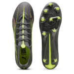 Puma Ultra 5 Firm Ground Football Boots – Silver/Yellow – view 3