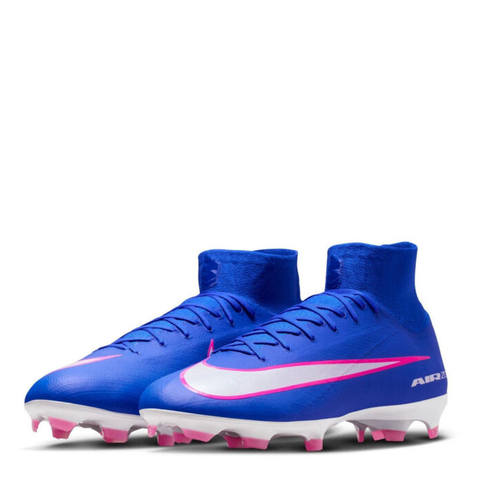 Nike Zoom Mercurial Superfly 10 Firm Ground Football Boots – Blue/Wht/Pink – view 4