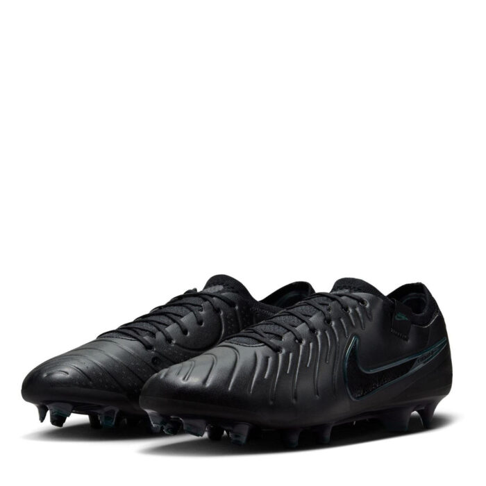 Nike Tiempo Legend 10 Firm Ground Football Boots – Black/Green - Image 4
