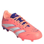 adidas Predator Junior Firm Ground Football Boots – Orange/White – view 3