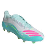 adidas F50 Firm Ground Football Boots – Wht/Pink/Blue – view 4