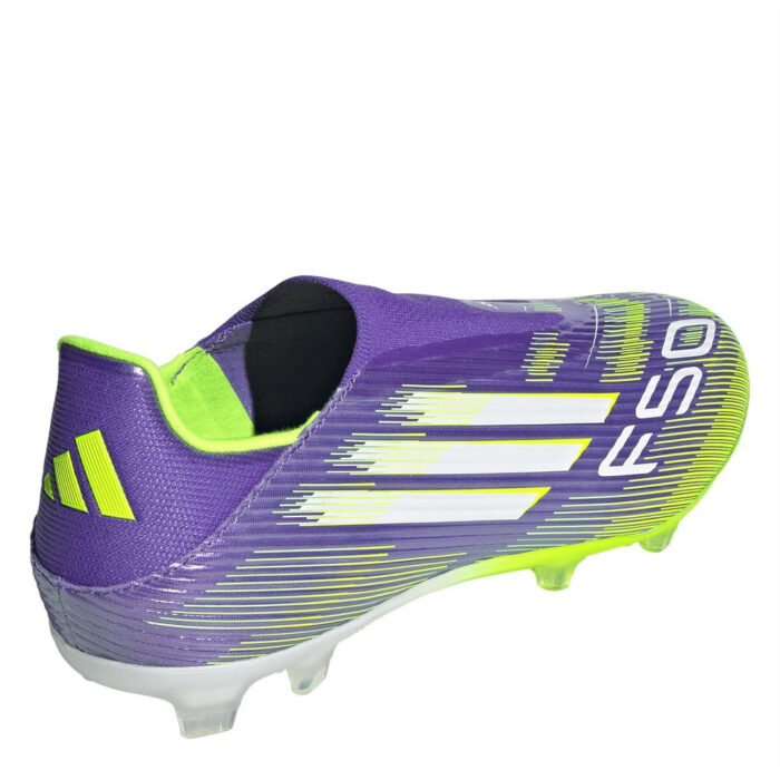adidas F50 Firm Ground Football Boots – Purple/White – view 4