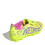 adidas Predator Junior Firm Ground Football Boots – Yellow/Pink – view 4