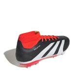 adidas Predator 24 Firm Ground Football Boots – Black/White/Red – view 4