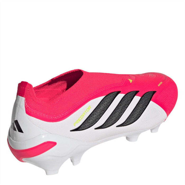 adidas Predator Firm Ground Football Boots – Pink/Blk/White – view 4