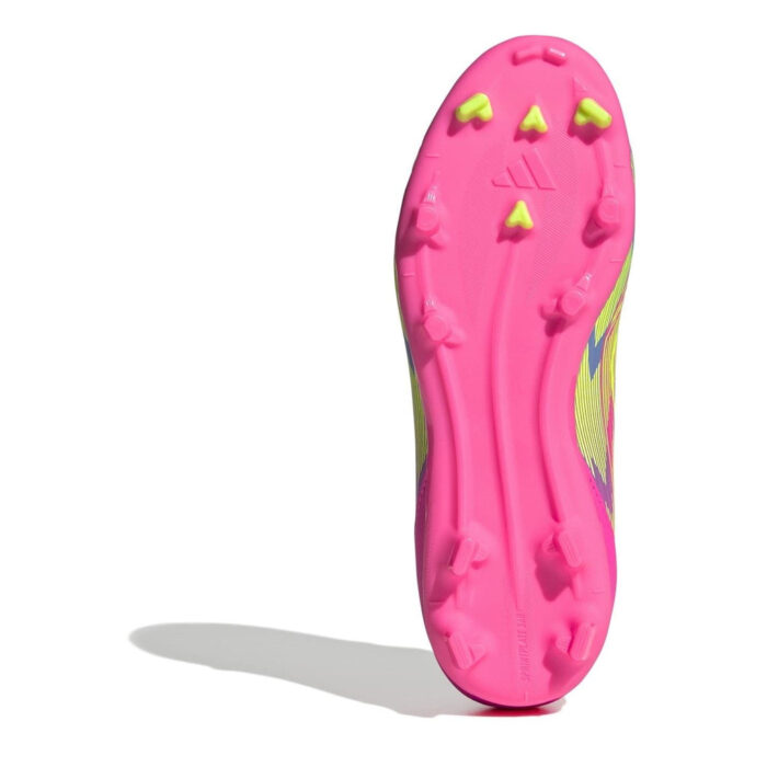 adidas F50 Junior Firm Ground Football Boots – Pink/Yellow – view 6