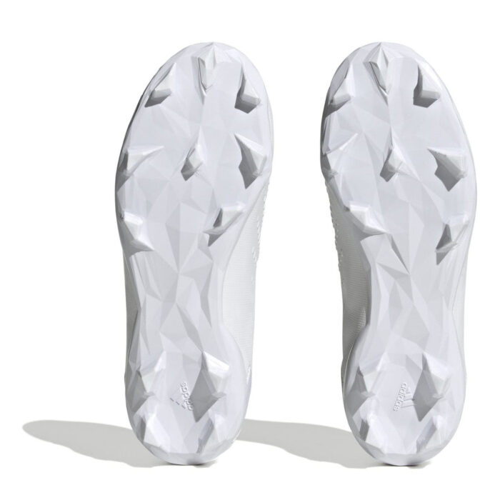 adidas Predator Edge.3 Junior Firm Ground Football Boots – White/White – view 5