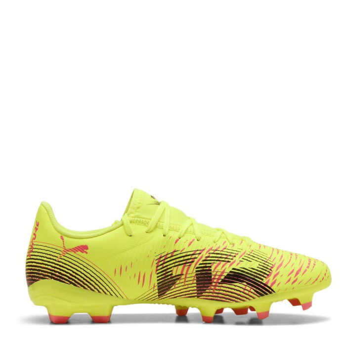 Puma Future 8 Firm Ground Football Boots – Yellow/Black - Image 4