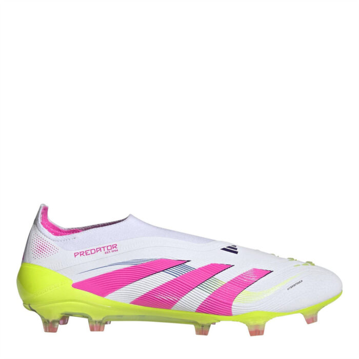 adidas Predator Firm Ground Football Boots – White/Pink – view 7