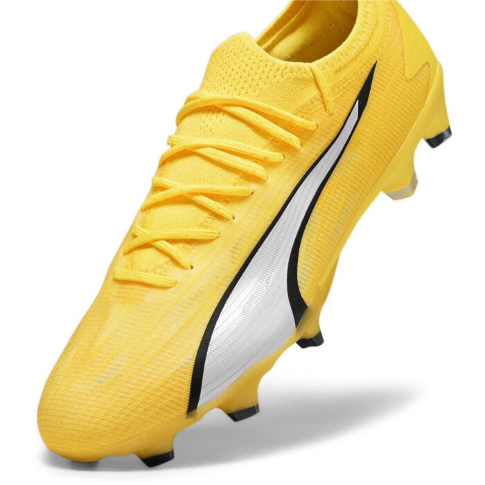 Puma Womens Ultra Ultimates.1 Firm Ground Football Boots – Yellow/White – view 6