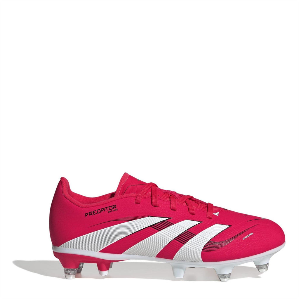 adidas Predator Junior Soft Ground Football Boots – Red/White