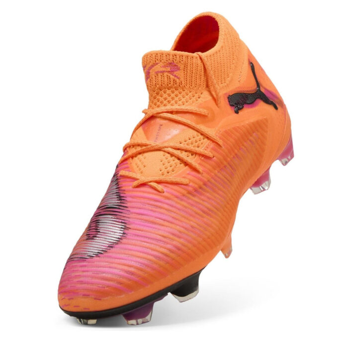 Puma Womens Future 8 Firm Ground Football Boots – Orange/Black – view 6