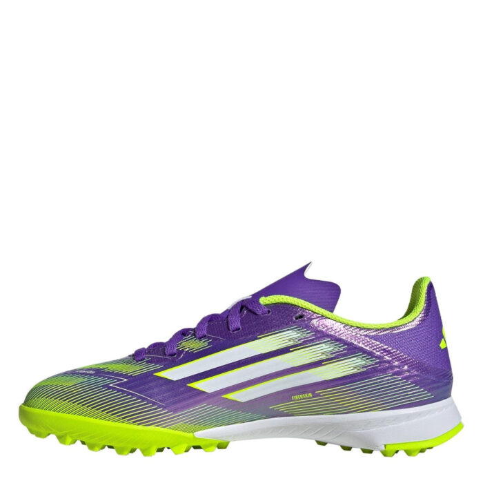adidas F50 Messi Junior Turf Football Boots – Purple/White – view 2