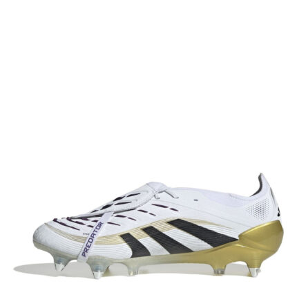 adidas Predator Soft Ground Football Boots – White/Blk/Gold – view 2