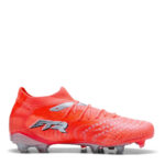 Puma Future 9 Firm Ground Football Boots – Red/Silver - Image 4