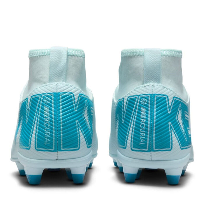 Nike Mercurial Superfly 10 Junior Firm Ground Football Boots – Blue/Baltic - Image 5
