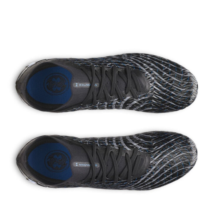 Under Armour Magnetico Firm Ground Football Boots – Black/Blue – view 3