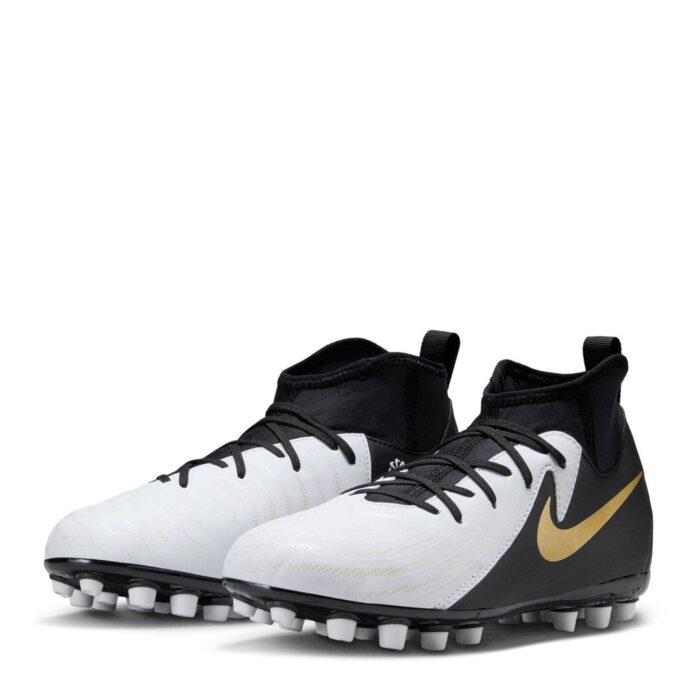 Nike Phantom Luna Ii Junior Artificial Ground Football Boots – White/Black – view 4