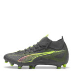 Puma Womens Ultra 5 Firm Ground Football Boots – Silver/Yellow – view 2
