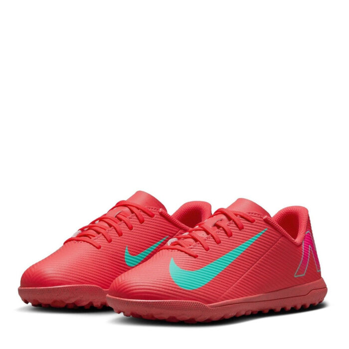 Nike Mercurial Vapor 16 Junior Turf Football Boots – Red/Green – view 4