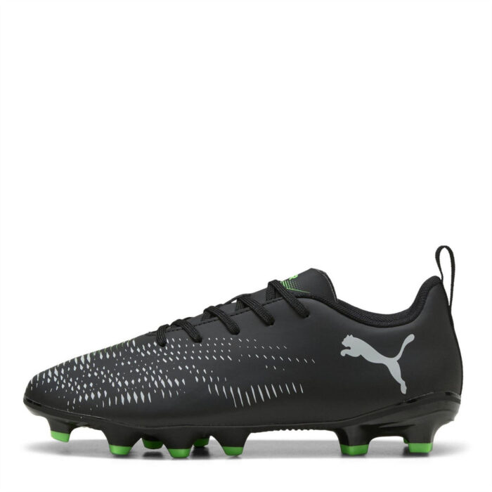 Puma Future 8 Junior Firm Ground Football Boots – Black/Green – view 2
