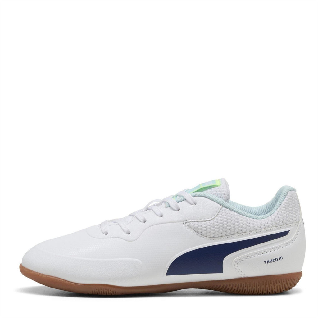 Puma Junior Indoor Football Boots – Wht-q-FzzyLght – view 2