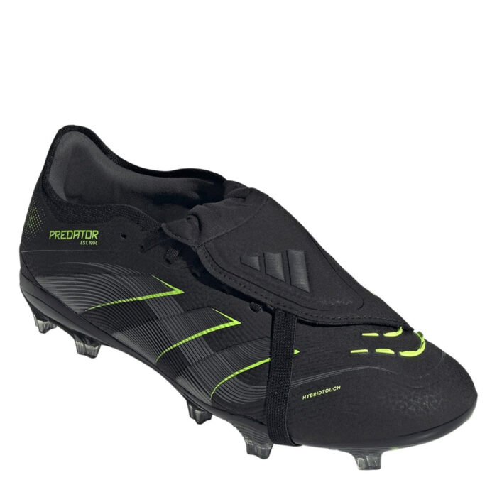 adidas Predator Firm Ground Football Boots – Black/Lemon - Image 3