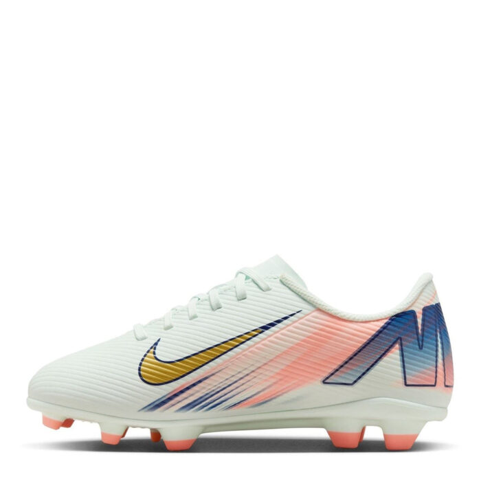 Nike Mercurial Vapor 16 Junior Firm Ground Football Boots – Green/White – view 2