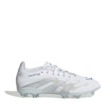 adidas Predator Junior Firm Ground Football Boots – White/Silver