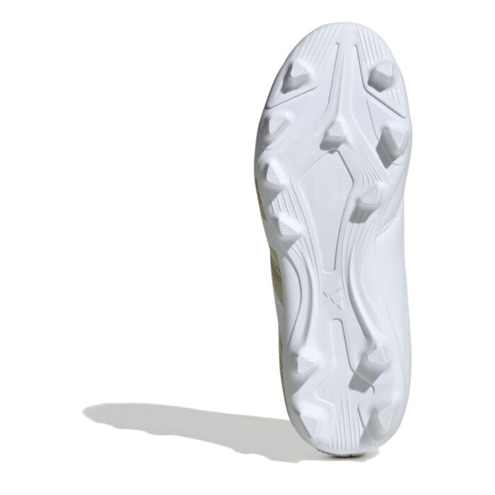 adidas Predator 24 Junior Firm Ground Football Boots – White/Gold/Wht – view 6