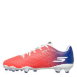 Skechers Skx.2 Junior Firm Ground Football Boots – Blue/Pink – view 2