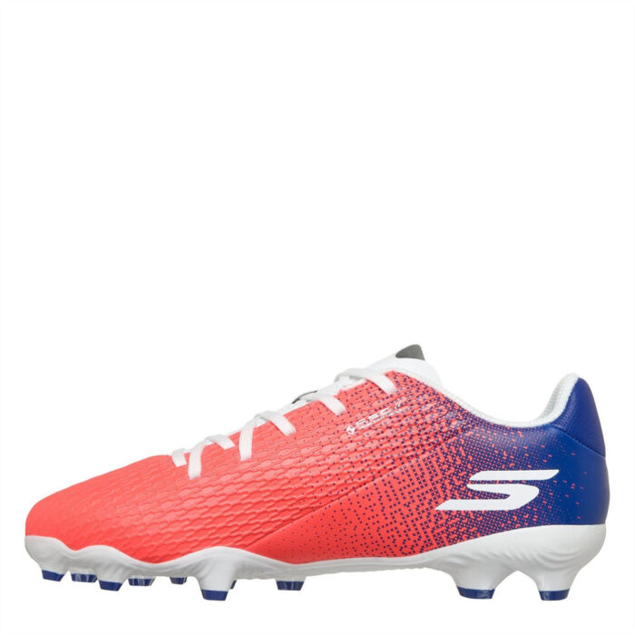 Skechers Skx.2 Junior Firm Ground Football Boots – Blue/Pink – view 2