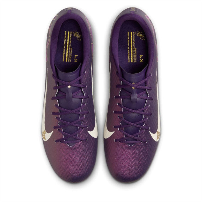 Nike Zoom Mercurial Vapor 16 Firm Ground Football Boots – Purple/Ivory – view 6