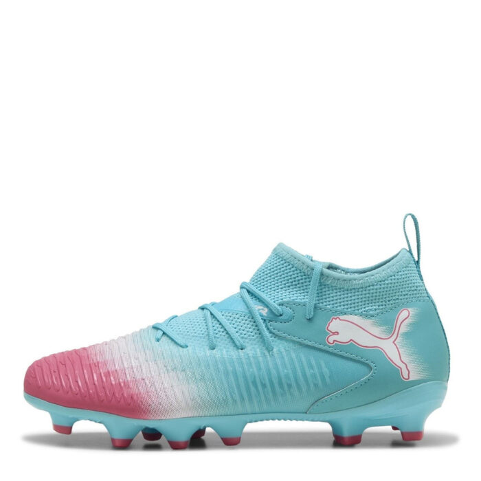 Puma Future 8 Junior Firm Ground Football Boots – Blue/White – view 2