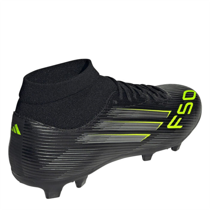 adidas Mens F50 Firm Ground Football Boots – Black/Lemon – view 4