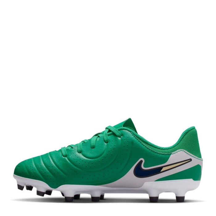 Nike Tiempo Legend 10 Junior Firm Ground Football Boots – Green/Black - Image 2