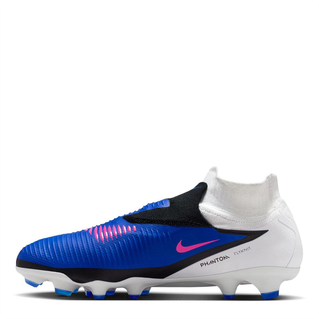 Nike Phantom High 6 Firm Ground Football Boots – Blue/Wht/Pink – view 2