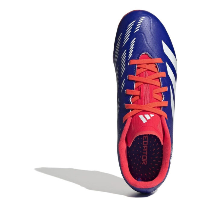 adidas Predator Junior Firm Ground Football Boots – Blue/Wht/Red – view 5