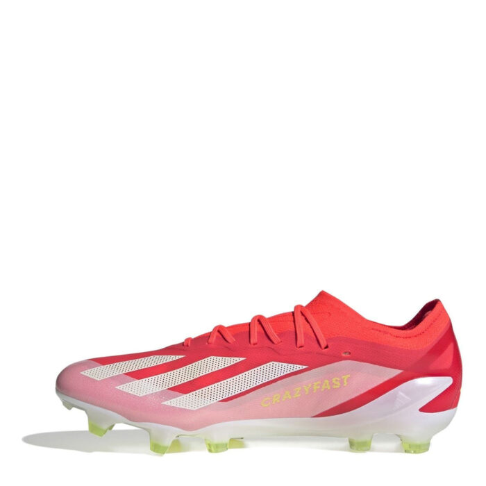 adidas X Crazyfast Firm Ground Football Boots – Red/Wht/Yellow – view 2