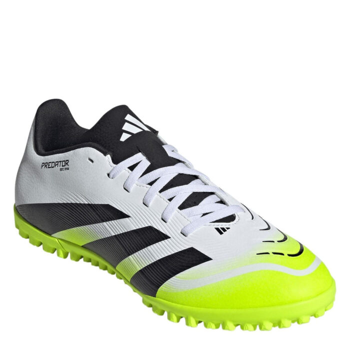 adidas Predator Turf Football Boots – White/Blk/Lemon - Image 3
