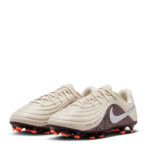 Nike Tiempo Junior Firm Ground Football Boots – Burgundy/Print - Image 4