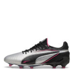 Puma King Firm Ground Football Boots – Silver/Black - Image 8